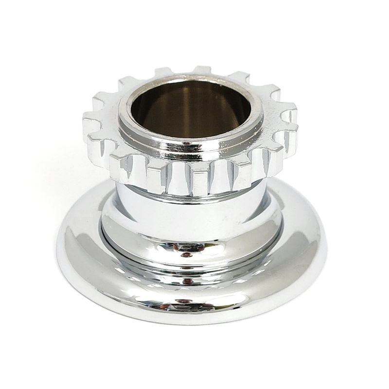 Kronmutter styrstam Springer-gaffel MCS krom Big Twin med tidig Springer