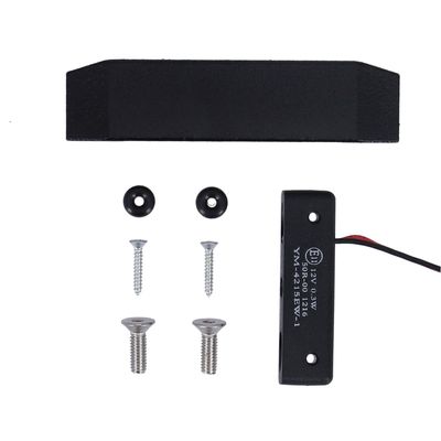 Hus nummerplåtsbelysning CPV Micro-LED svart universal