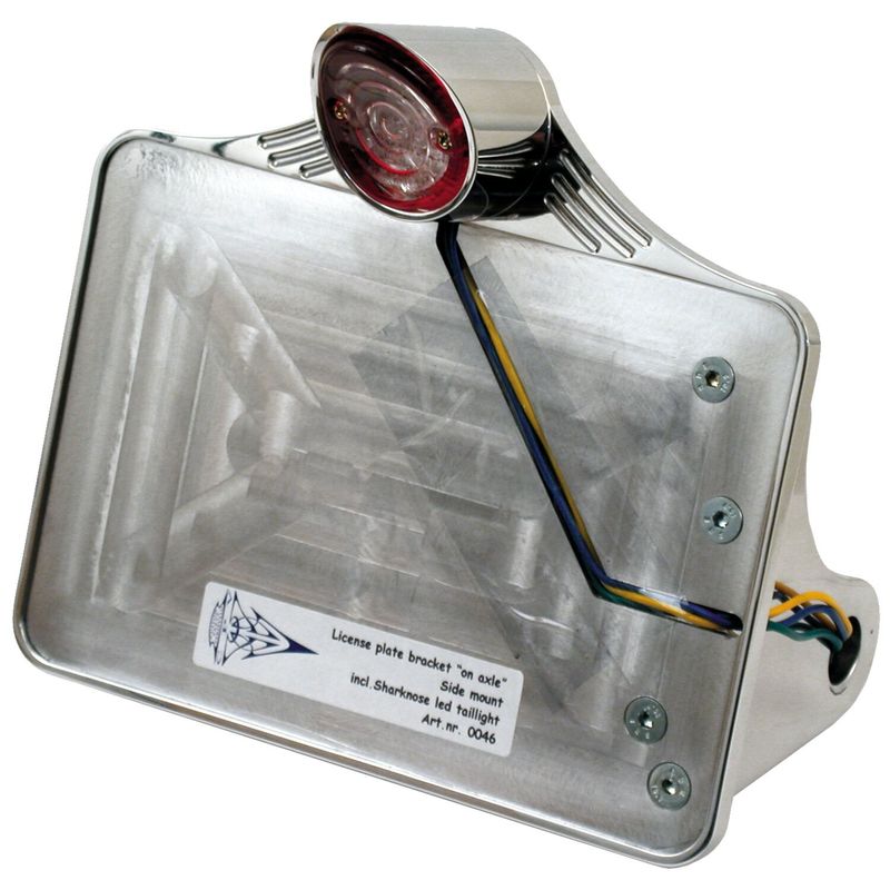 Nummerplåtshållare CPV 200mm 3/4 polerad Softail 84-07 0267