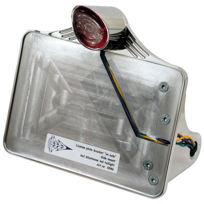 Nummerplåtshållare CPV 3/4 210mm polerad Softail 84-07 0046