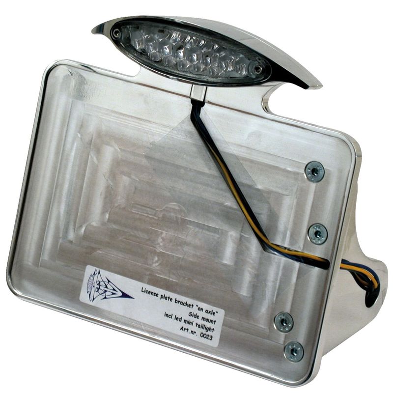 Nummerplåtshållare CPV 200mm 3/4 polerad Softail 84-07 0264