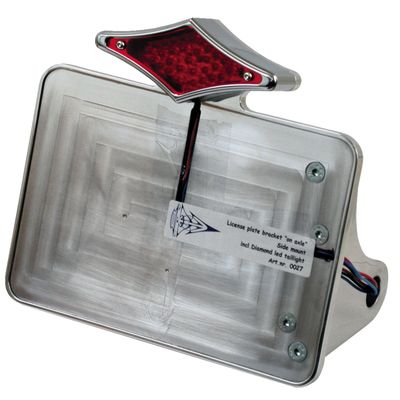 Nummerplåtshållare CPV polerad diamond XL Sportster 57-22