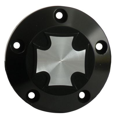 Kåpa CPV Maltese Cross CC svart Twin Cam 99-17