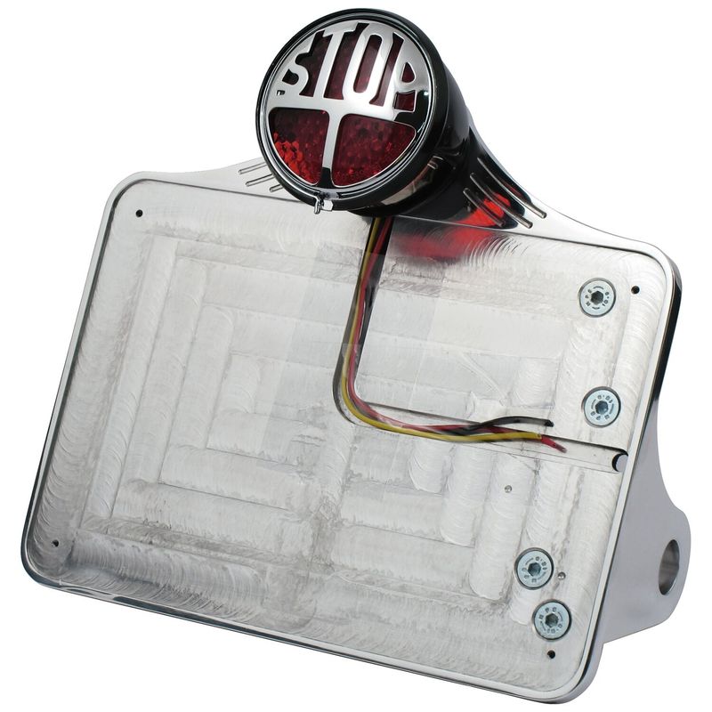 Nummerplåtshållare CPV 143mm 210mm polerad Softail 08-17