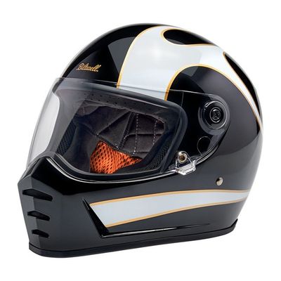 Hjälm Biltwell Lane Splitter vit flames