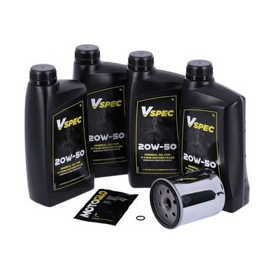 Servicesats MCS 20W 50 Mineral 4L krom FLT/Touring 86-98