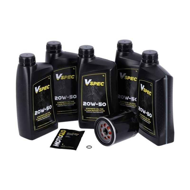 Servicesats MCS 20W 50 5L syntet Softail 18-26 svart