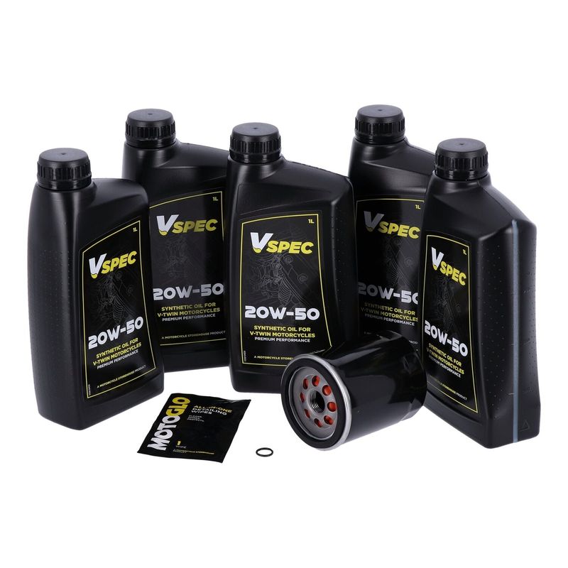 Servicesats MCS 20W 50 5L syntet Softail 18-26 svart