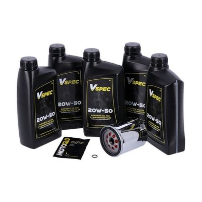 Servicesats MCS 20W 50 5L syntet Softail 18-26 krom