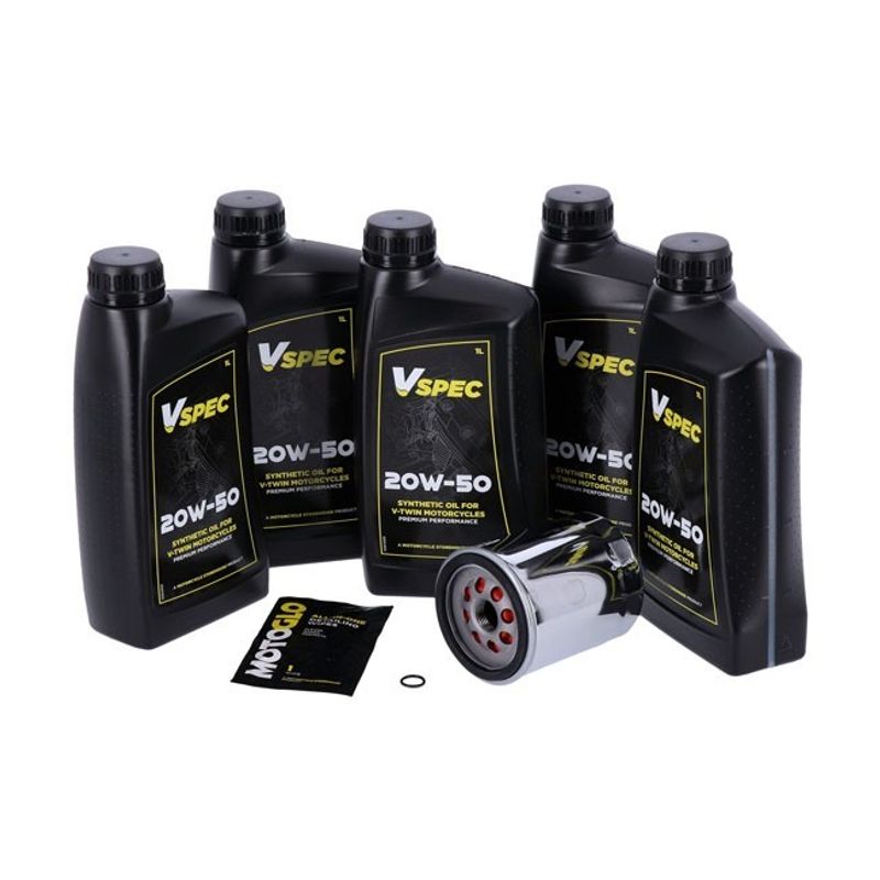 Servicesats MCS 20W 50 5L syntet Softail 18-26 krom