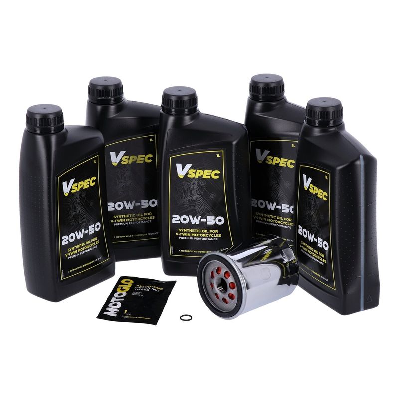 Servicesats MCS 20W 50 5L syntet Softail 18-26 krom