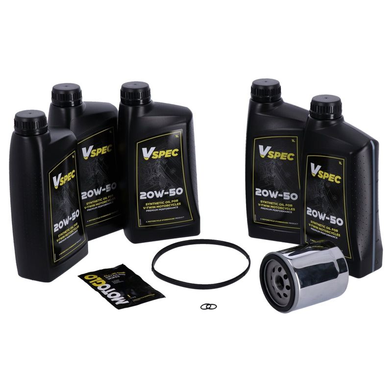 Servicesats MCS Big Oil syntet krom Softail 07-17