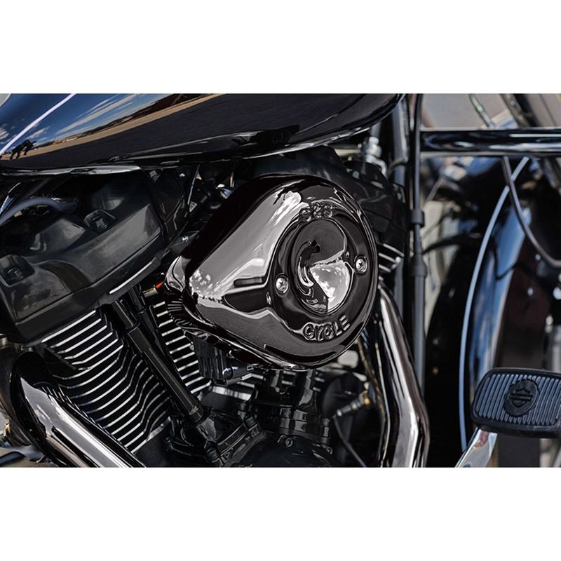 Luftfiltersats S&S 170-0781 Teardrop Lava krom Softail 18-24