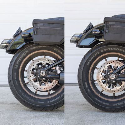 Stötdämpare Burly Brand M8 svart Softail 18-24