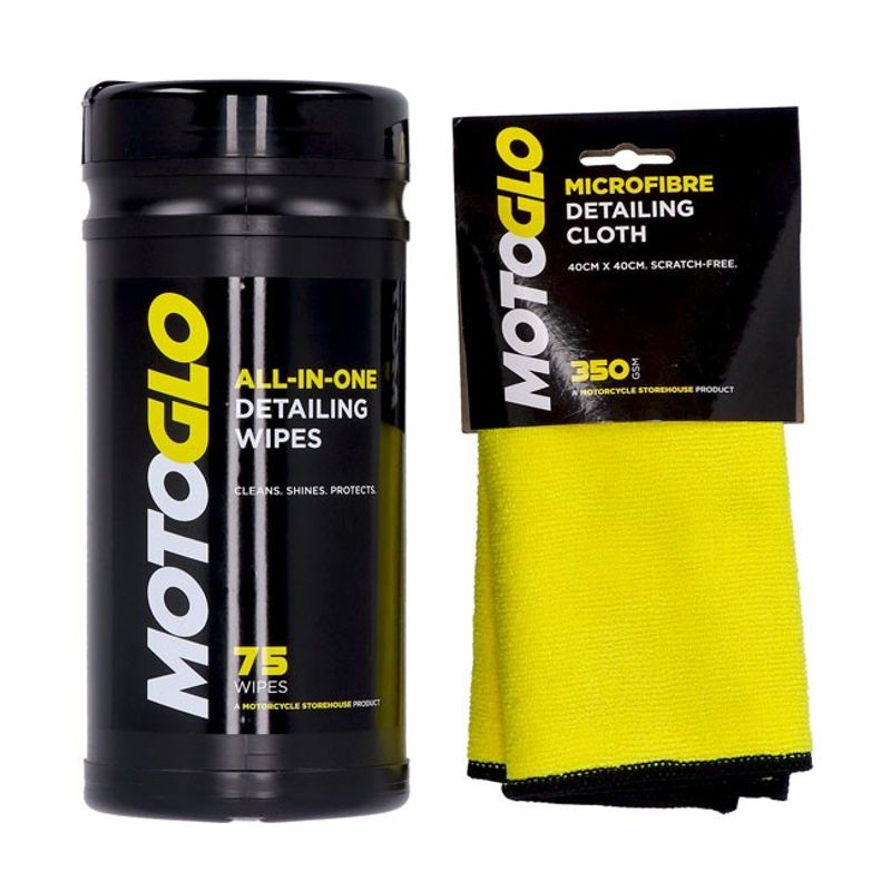 Rengöringsservetter MotoGlo dispenser med mikrofiberduk