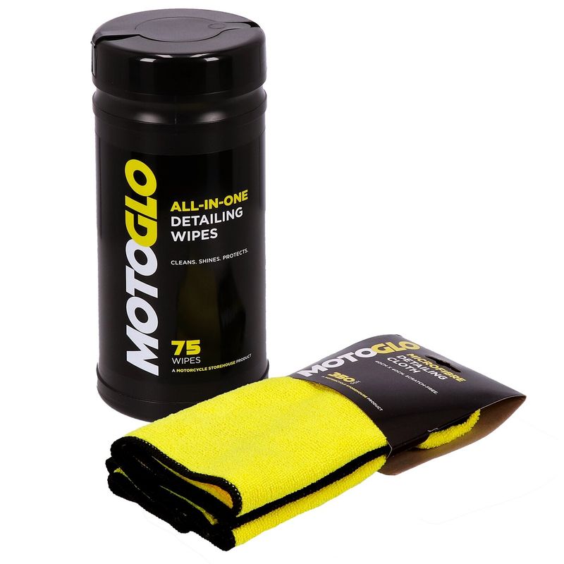 Rengöringsservetter MotoGlo dispenser med mikrofiberduk