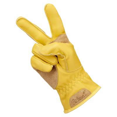 Handskar Biltwell Work 2.0 stl S guld