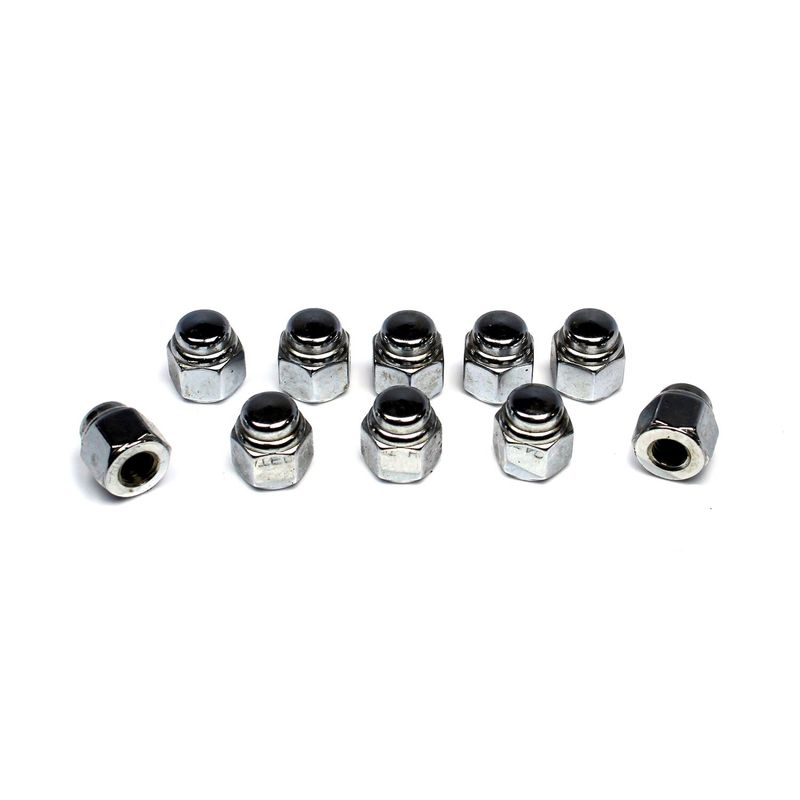 Muttrar lock Colony 1/4-24 krom universal (10-pack)