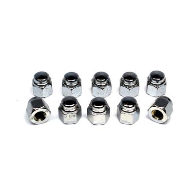 Muttrar lock Colony 1/4-28 krom universal (10-pack)