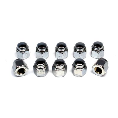 Muttrar lock Colony 1/4-28 krom universal (10-pack)