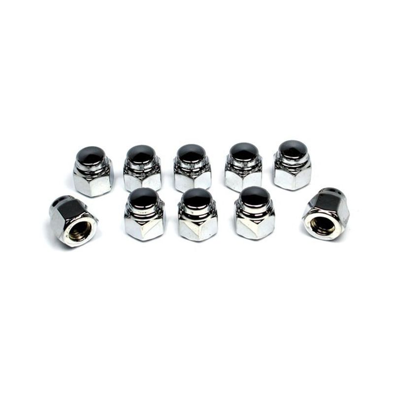 Muttrar lock Colony 5/16-18 krom universal (10-pack)