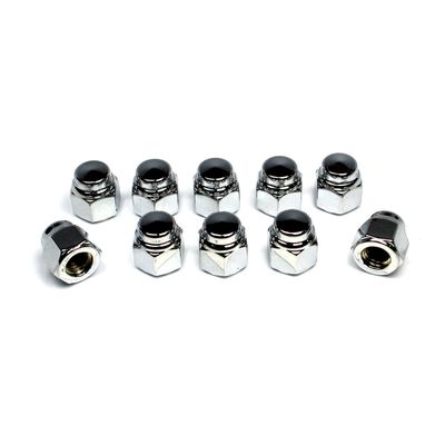 Muttrar lock Colony 5/16-18 krom universal (10-pack)