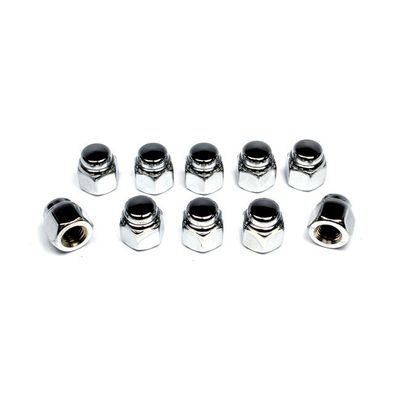 Muttrar lock Colony 5/16-24 krom universal (10-pack)