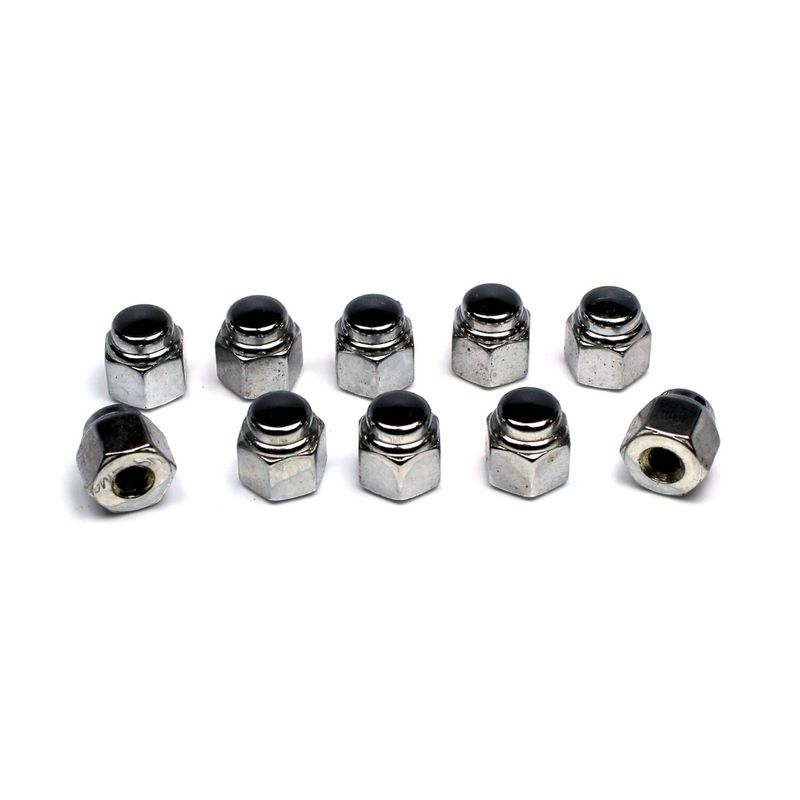 Muttrar lock Colony krom universal CN-209 (10-pack)