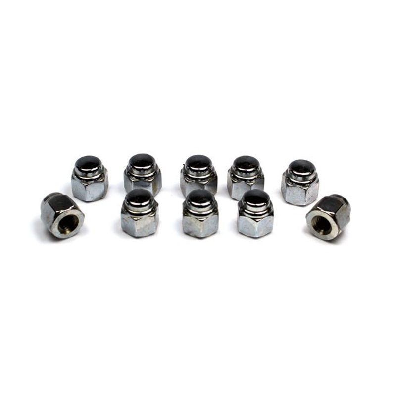 Muttrar lock Colony M6 1.0 krom universal (10-pack)