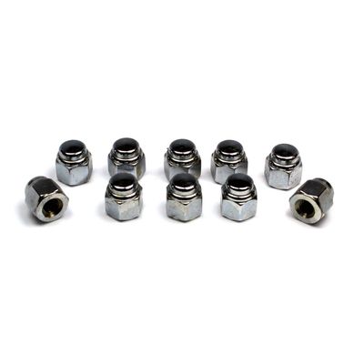 Muttrar lock Colony M6 1.0 krom universal (10-pack)