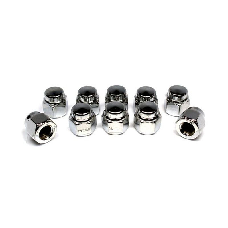 Muttrar lock Colony 7/16-14 krom universal (10-pack)
