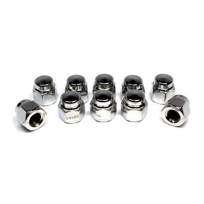 Muttrar lock Colony 7/16-14 krom universal (10-pack)