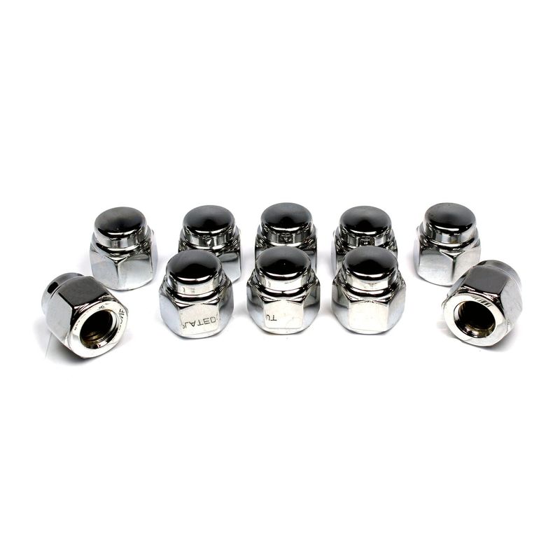 Muttrar lock Colony 7/16-14 krom universal (10-pack)