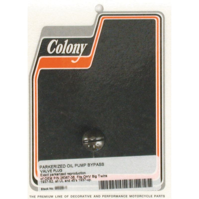 Plugg Colony Big Twin OHV & Flathead 36-52 svart
