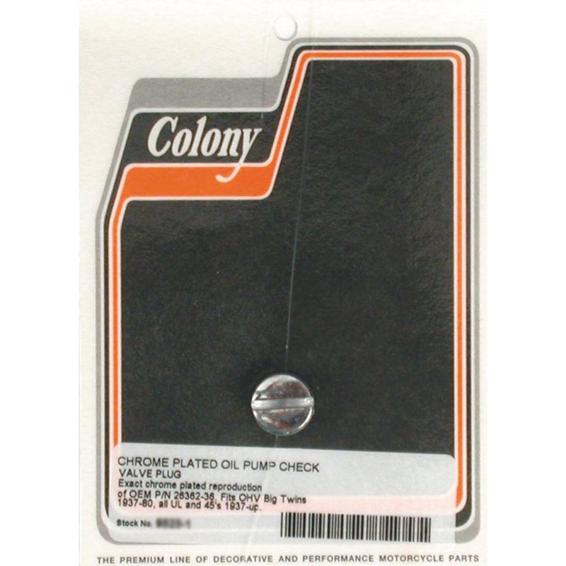 Plugg Colony Big Twin OHV & SV 36-80 krom