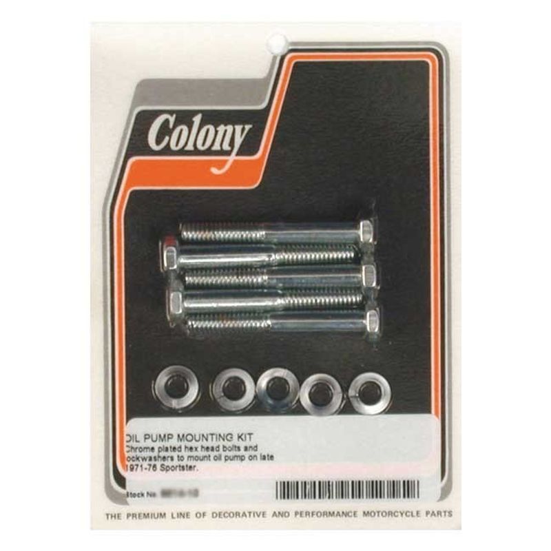 Monteringssats oljepump Colony L71-76 XL Sportster krom