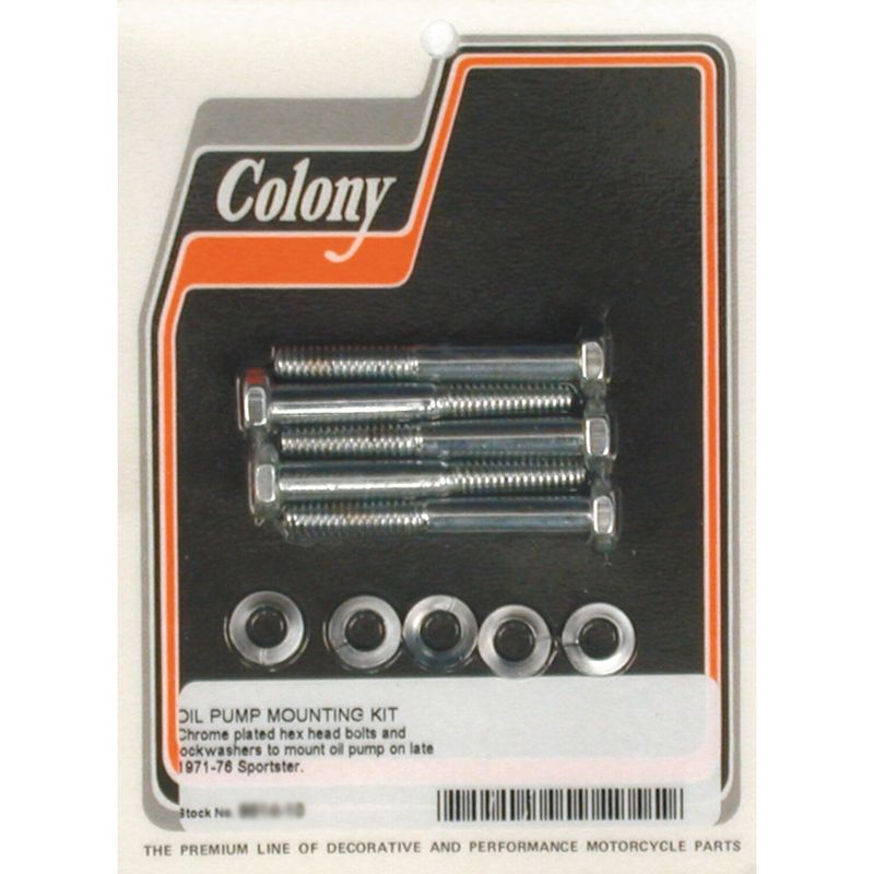 Monteringssats oljepump Colony L71-76 XL Sportster krom