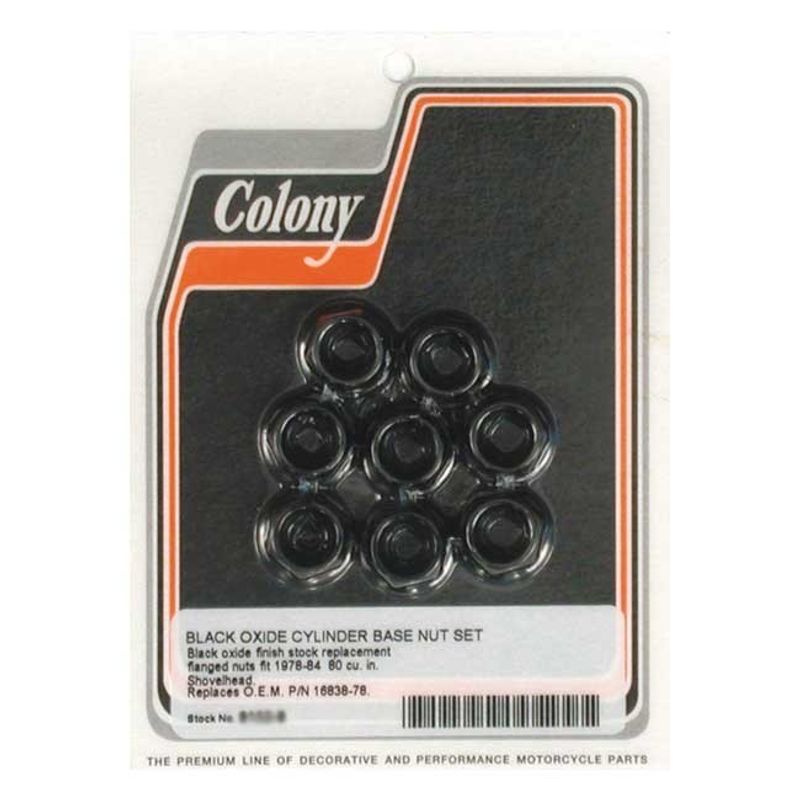 Muttersats Colony 1340CC Big Twin 79-84 svart