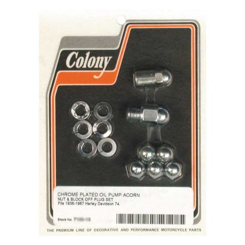 Hattmuttrar oljepump Colony 1/4" Big Twin 36-67