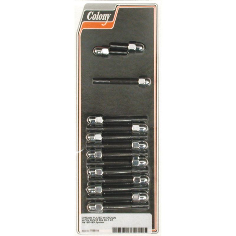 Skruvsats Colony Acorn krom XL Sportster 57-76