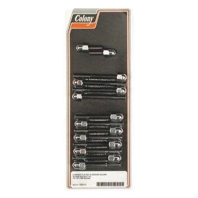 Skruvsats Colony Acorn krom XL Sportster 77-85