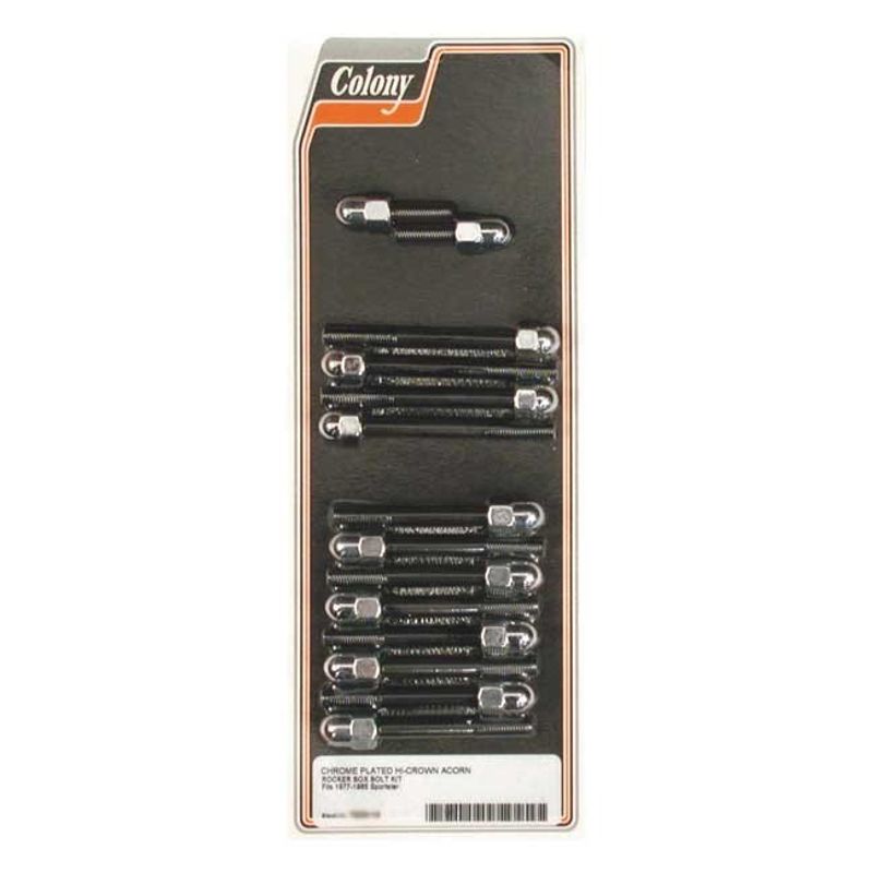 Skruvsats Colony Acorn krom XL Sportster 77-85