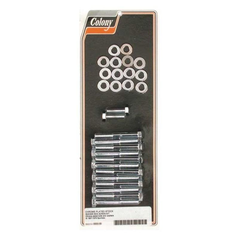 Bultsats Colony Hex Sportster 57-76 krom