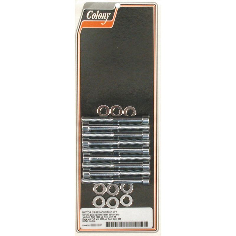 Skruvsats vevhus Colony polerad Twin Cam A/B 99-17