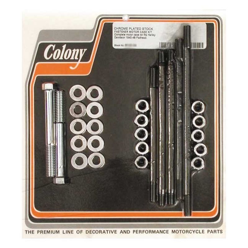 Skruvsats vevhus Colony krom 74/80" SV 40-48 8125-34