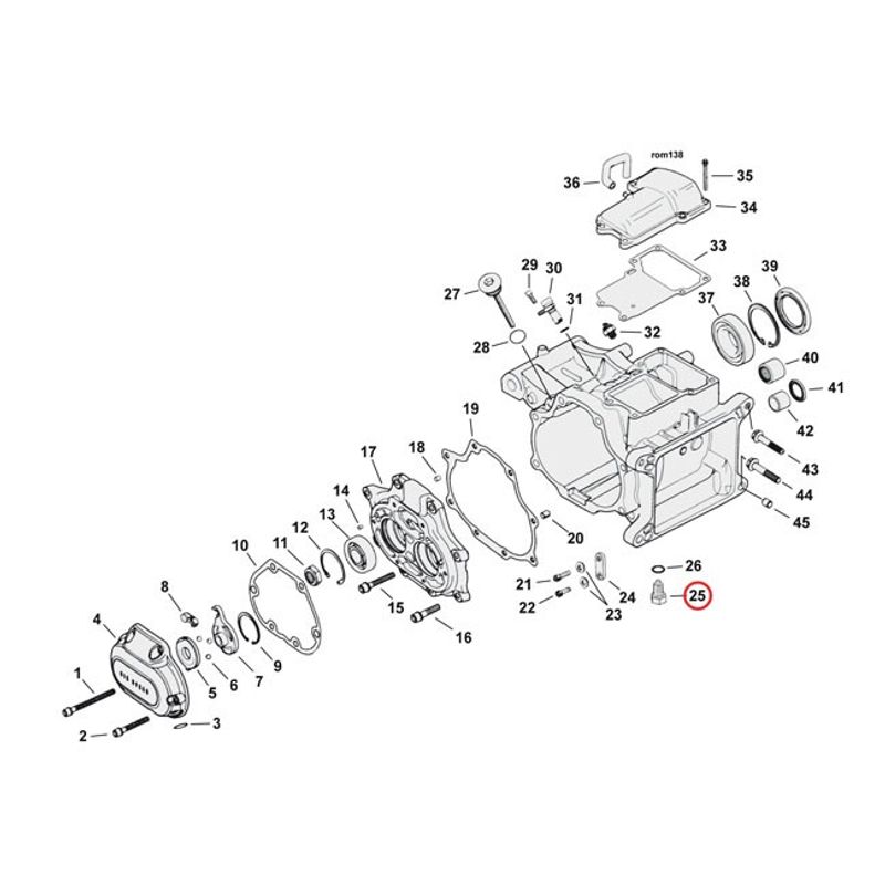 Avtappningsplugg magnetisk Colony oljetank Softail m.fl.