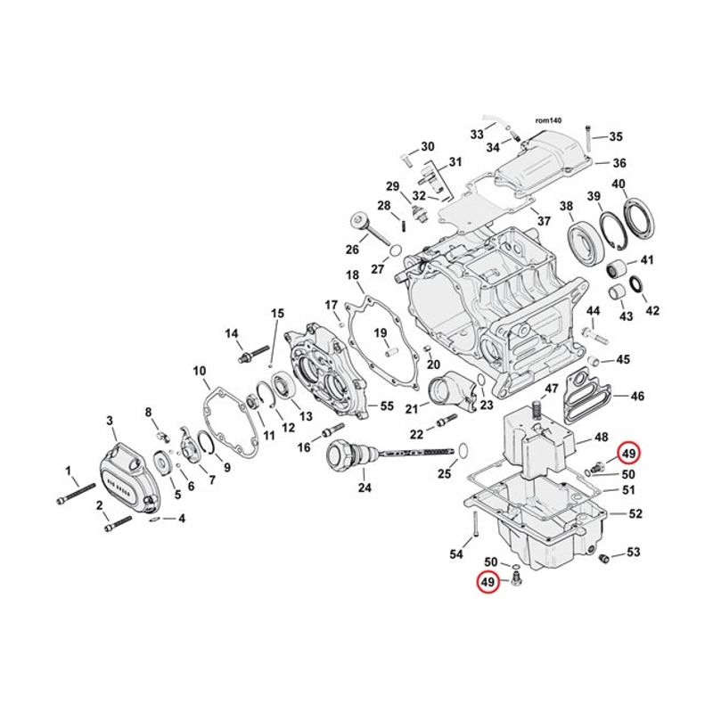 Avtappningsplugg magnetisk Colony oljetank Softail m.fl.