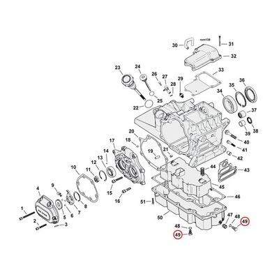 Avtappningsplugg magnetisk Colony oljetank Softail m.fl.
