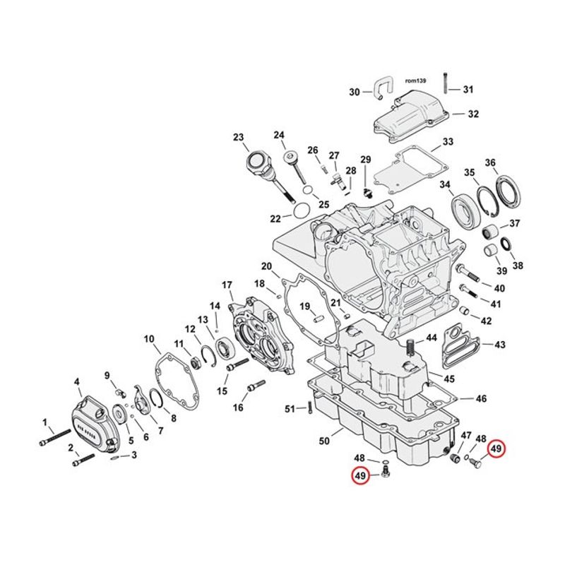 Avtappningsplugg magnetisk Colony oljetank Softail m.fl.