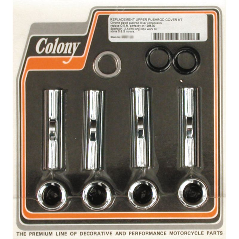 Kåpa stötstång Colony övre krom XL Sportster 86-90